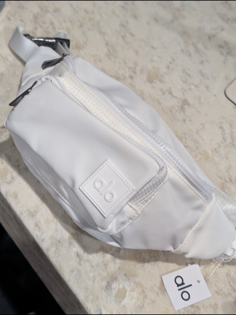 ALO Yoga White Belt Bag - Waist Pack